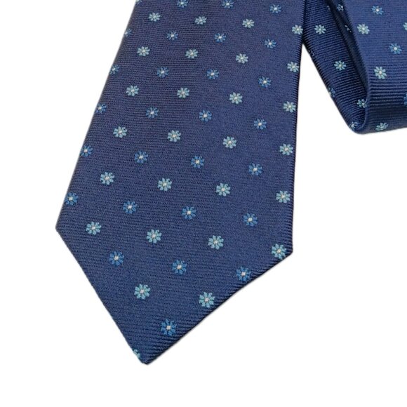 Bonobos Other - Bonobos Silk Tie Men’s 60.25” Navy Woven Floral Daisy Foulard Classic New